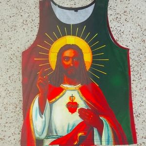 Jesus Tank Top Sz S